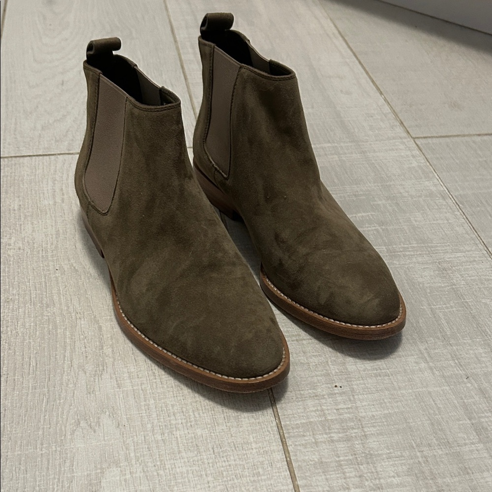 Jenni Kayne Olive Ankle Boots